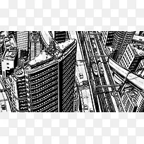 城市高楼图案