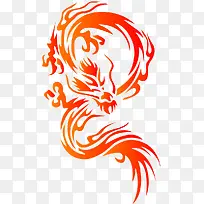 金黄色龙图腾