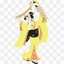 黄衣服日本美女