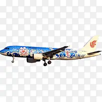 中国航空飞机中国风花纹