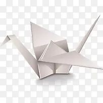 千纸鹤折纸矢量图