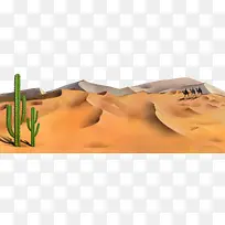 写意沙漠风景
