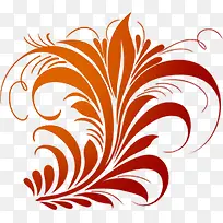 向上延伸的花纹背景素材
