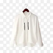 现代化时尚白色衬衫简洁大方