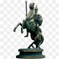 人物骑马的雕像
