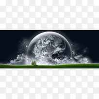 星球大气banner壁纸