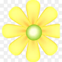 黄色春天光效花朵