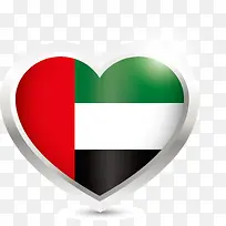 爱心阿联酋国旗