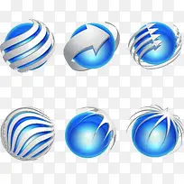 矢量球形logo