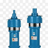 蓝色2只潜水泵