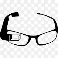 谷歌眼镜从正面图标