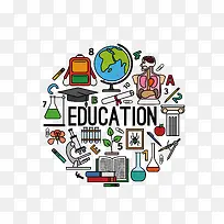 矢量卡通EDUCATION图片