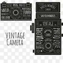 古董相机矢量图
