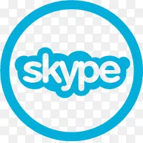 Skype地铁车站的蓝色图标