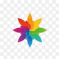 矢量七色花