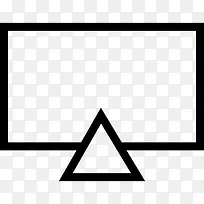 矩形和三角形图标