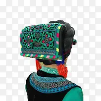 彝族妇女头巾上的花纹