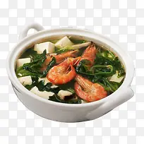 鲜虾荠菜汤