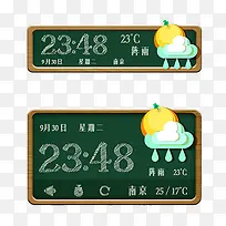 天气显示图标