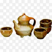 中国风老旧茶壶装饰