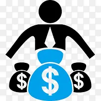 金融图标矢量