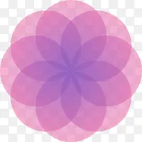 紫粉色几何渐变矢量元素