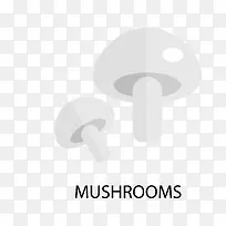 矢量白蘑菇