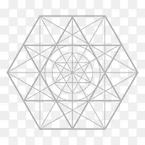 六边形几何图形矢量图