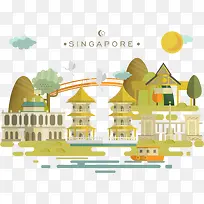 装饰新加坡景点建筑