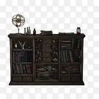 复古的书柜
