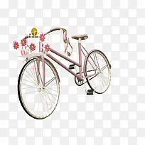 粉红自行车