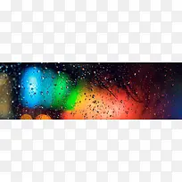 窗户雨滴图片
