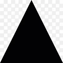 黑三角图标