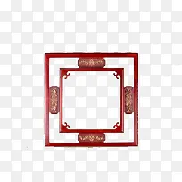 中国风古典红木框画框元素