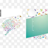 矢量创意画册模板素材