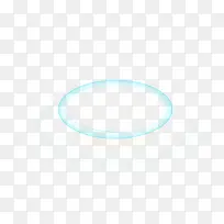 蓝色椭圆光圈透明