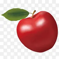 一个红色的大苹果