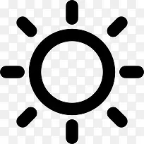 太阳晴朗天气符号图标