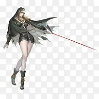 穿短裤黑衣的漂亮美女