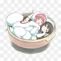 卡通情侣