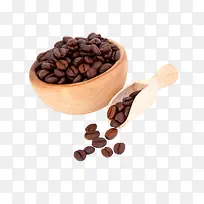 木碗咖啡豆