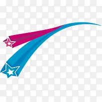 五角星流星彩带