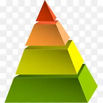 黄色立体金三角