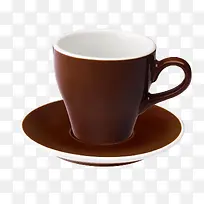 深红陶瓷咖啡杯