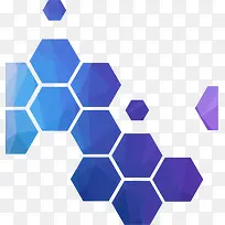 矢量时尚科技菱形单页设计素材
