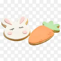 小兔子和胡萝卜饼干