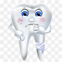 牙痛表情卡通图