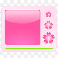 日本樱花透明标志图标