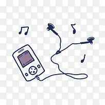 音乐播放器简笔画
