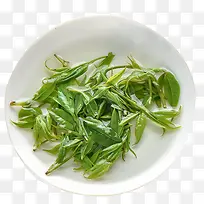 嫩绿的茶叶米芽